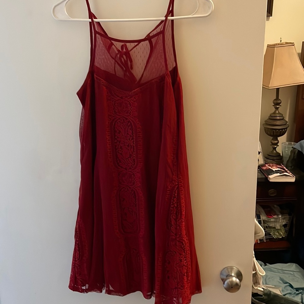 Red Lace Dress US Size Medium